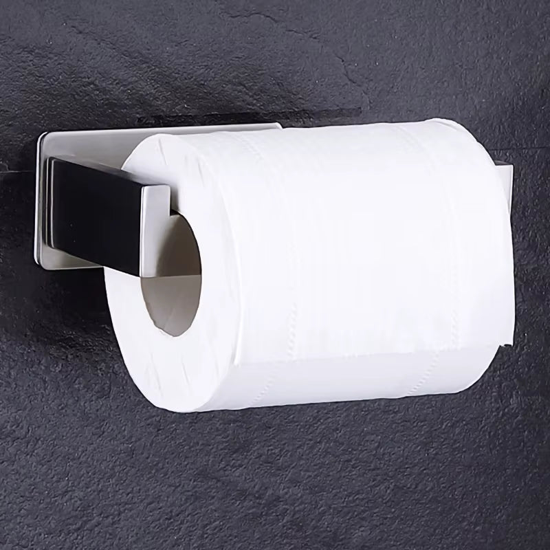 High Quality 304 Stainless Steel Roll Paper Holder Nail-Free Toilet Tissue Kitchen Towel Roll Dispenser Bathroom Accessories