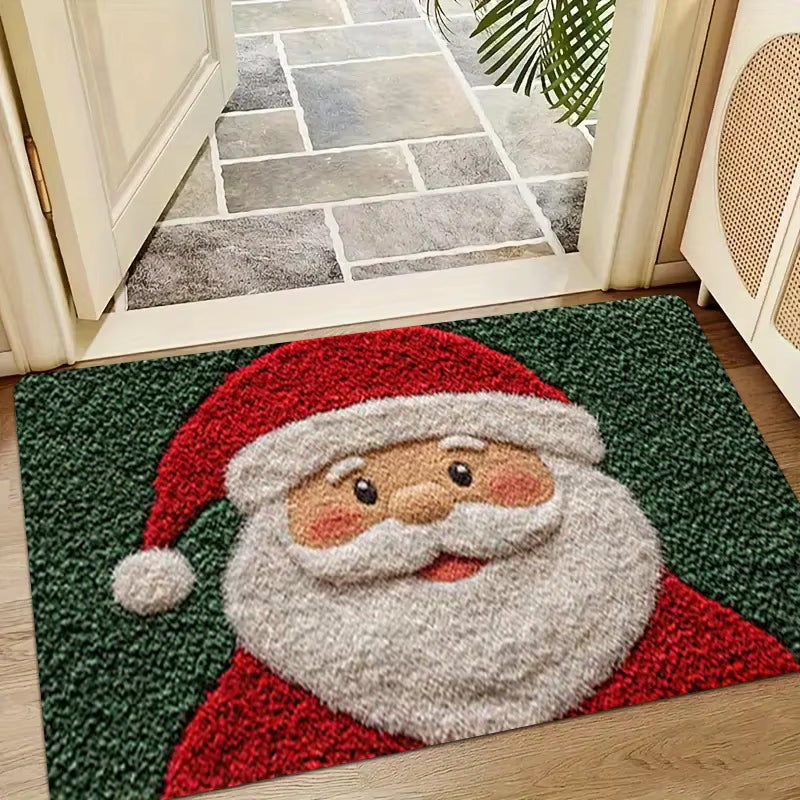 Christmas Door Mat Red Santa Claus Outdoor and Indoor Gingerbread Man Carpet New Year 2026 Merry Christmas Home Decor Foot Mat
