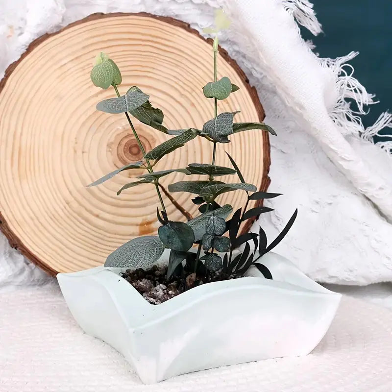 Silicone Mold for Square Flower Pot and Concrete