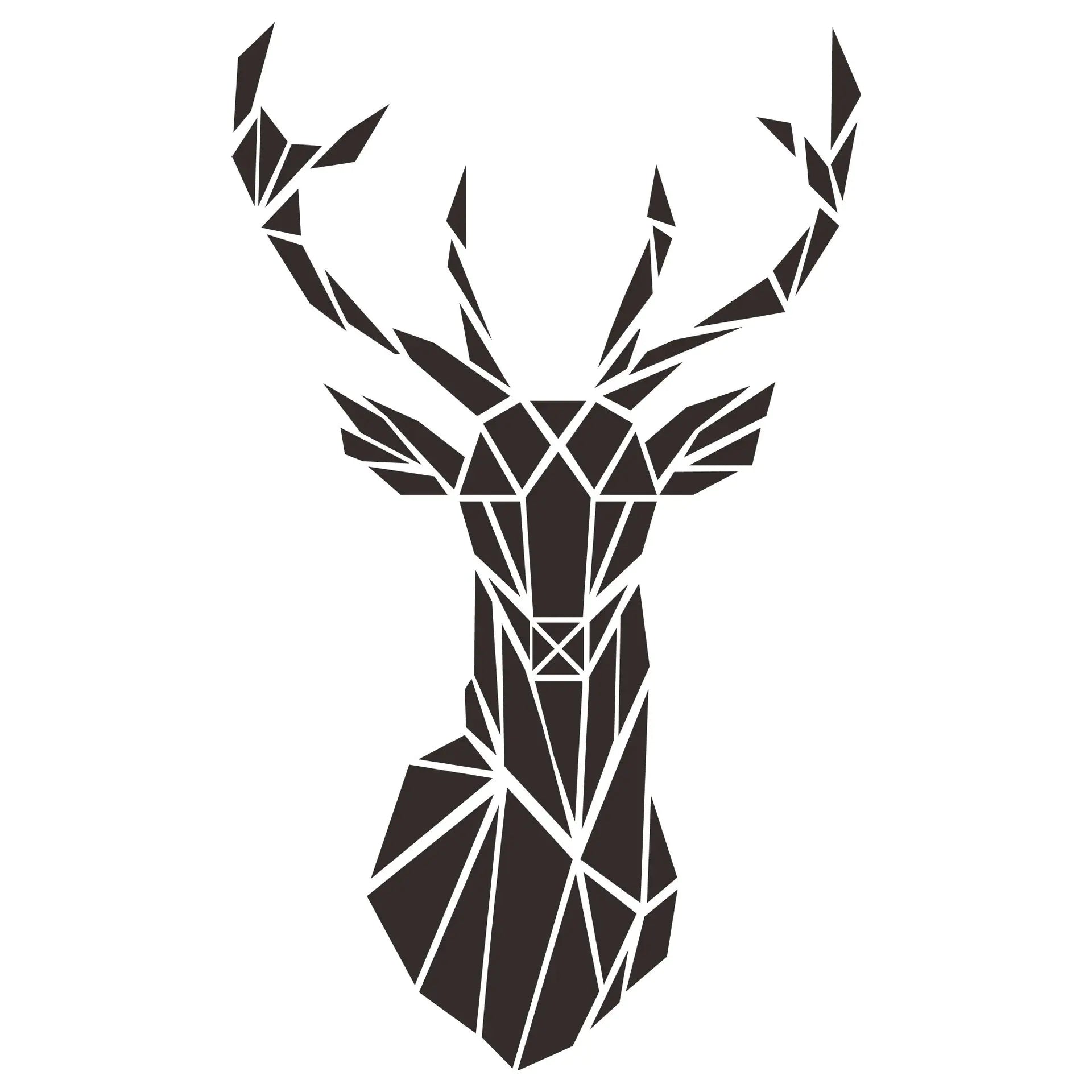 3D Acrylic Deer Head Wall Mirror Sticker for Home