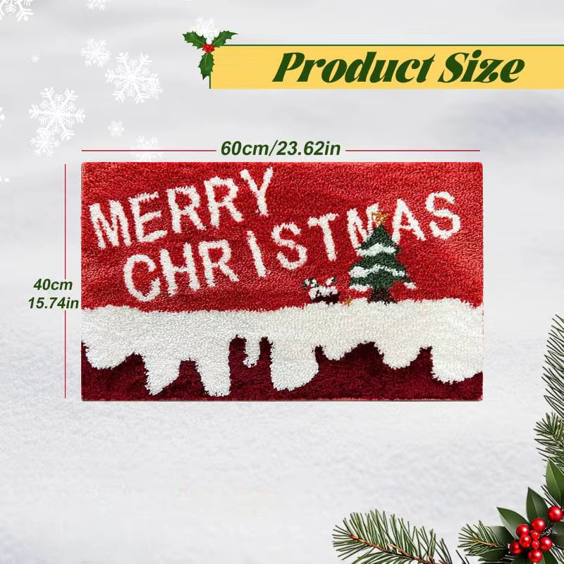 Christmas Door Mat Red Santa Claus Outdoor and Indoor Gingerbread Man Carpet New Year 2026 Merry Christmas Home Decor Foot Mat